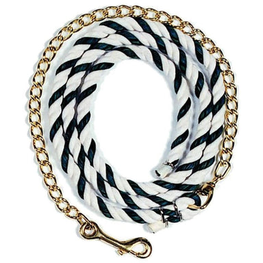 Cotton Lead Rope With Chain - Equine Exchange Tack Shop