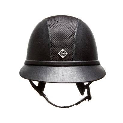 Charles Owen SP8 Leather Look Helmet - Equine Exchange Tack Shop