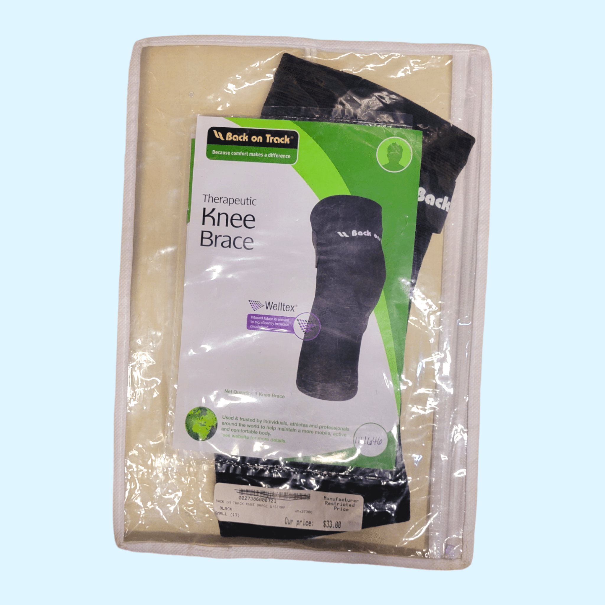 Back On Track Therapeutic Knee Brace With Strap - Small NWT