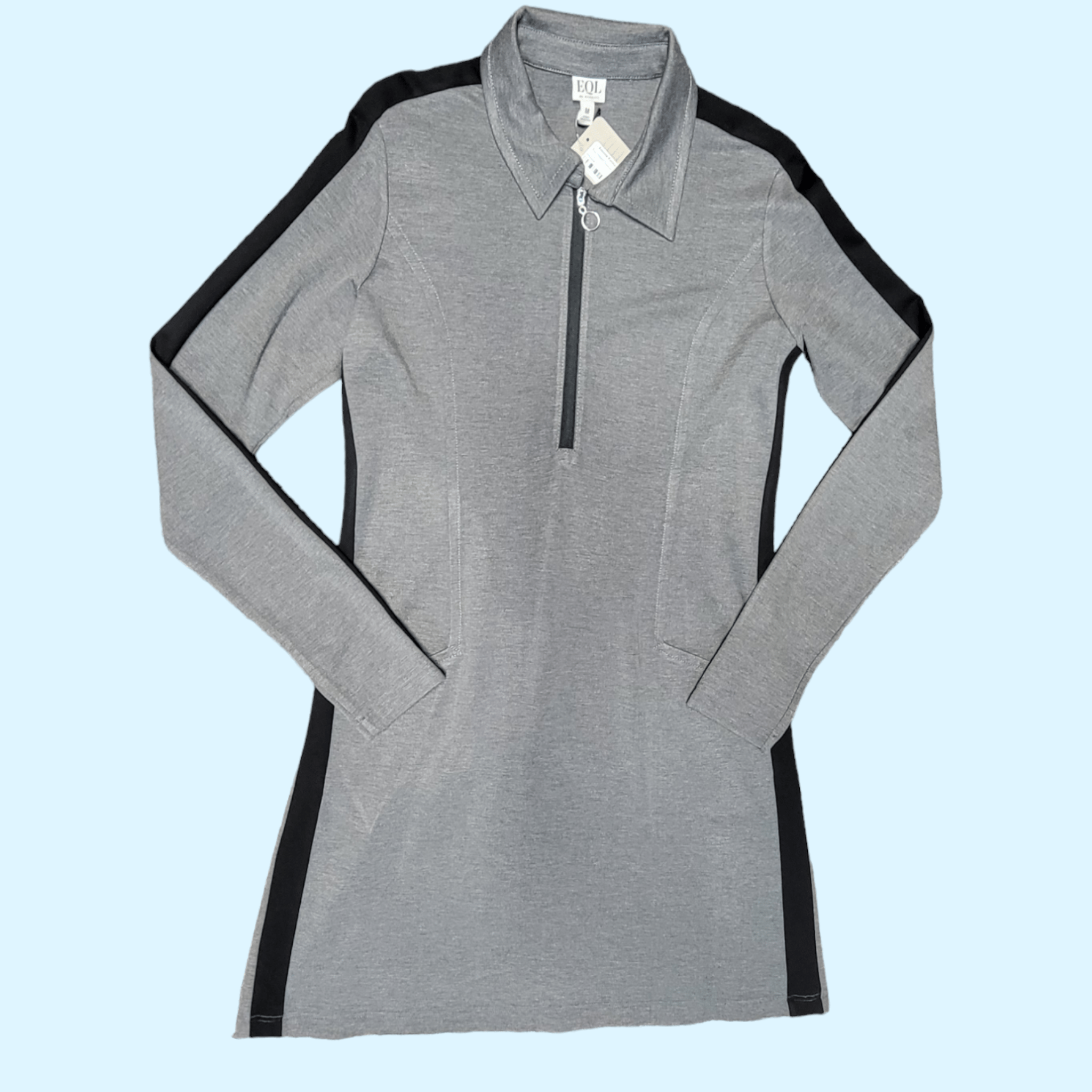 EQL By Kerrits Ascent Ponte Tunic Dress in Charcoal - Medium NWT
