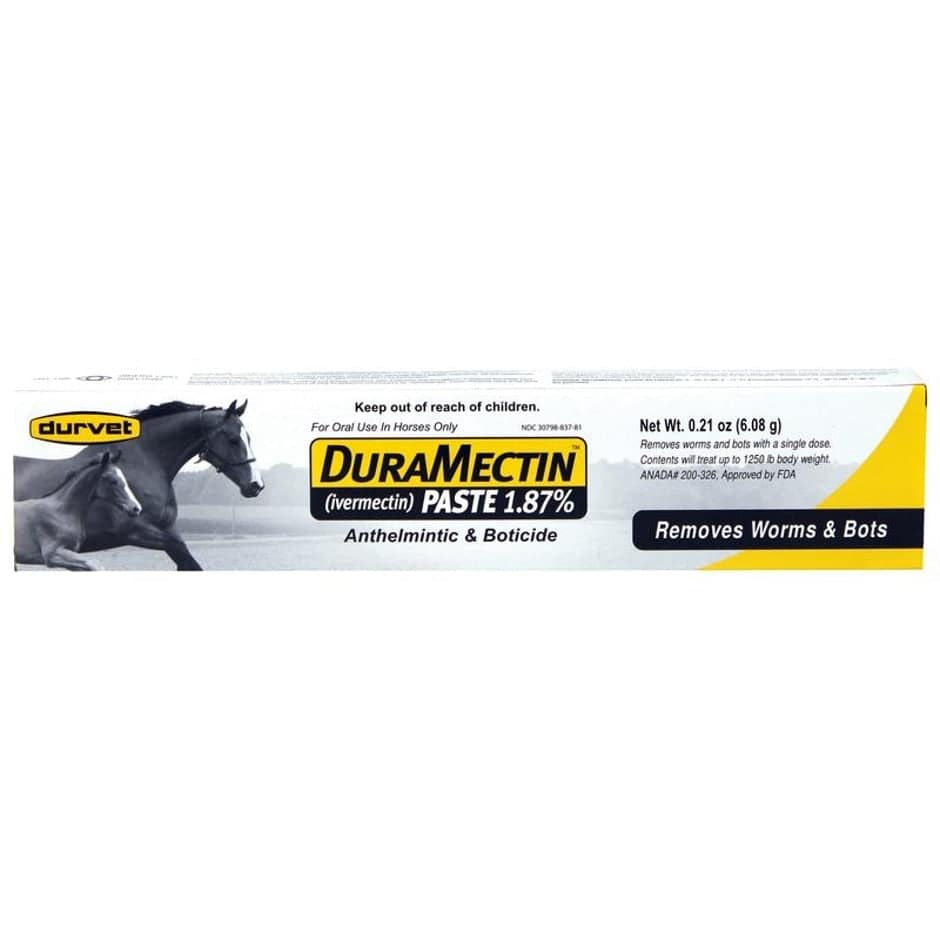 Duramectin Ivermectin Paste 1.87% For Horses - LIMIT 10 - Equine Exchange Tack Shop