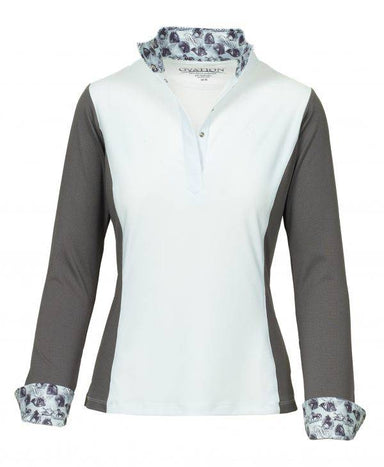 Ovation Ladies' Belmont Long Sleeve Show Shirt - Equine Exchange Tack Shop