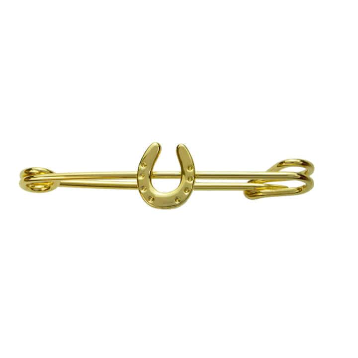 Exselle Gold Horseshoe Stock Pin