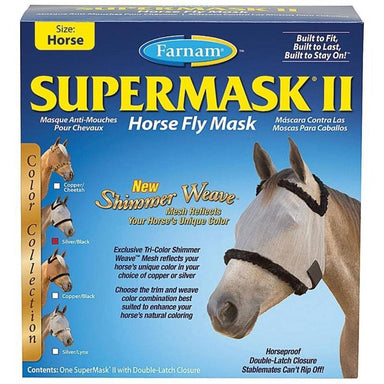 Farnam Supermask II Colored Horse Fly Mask WIthout Ears - Equine Exchange Tack Shop