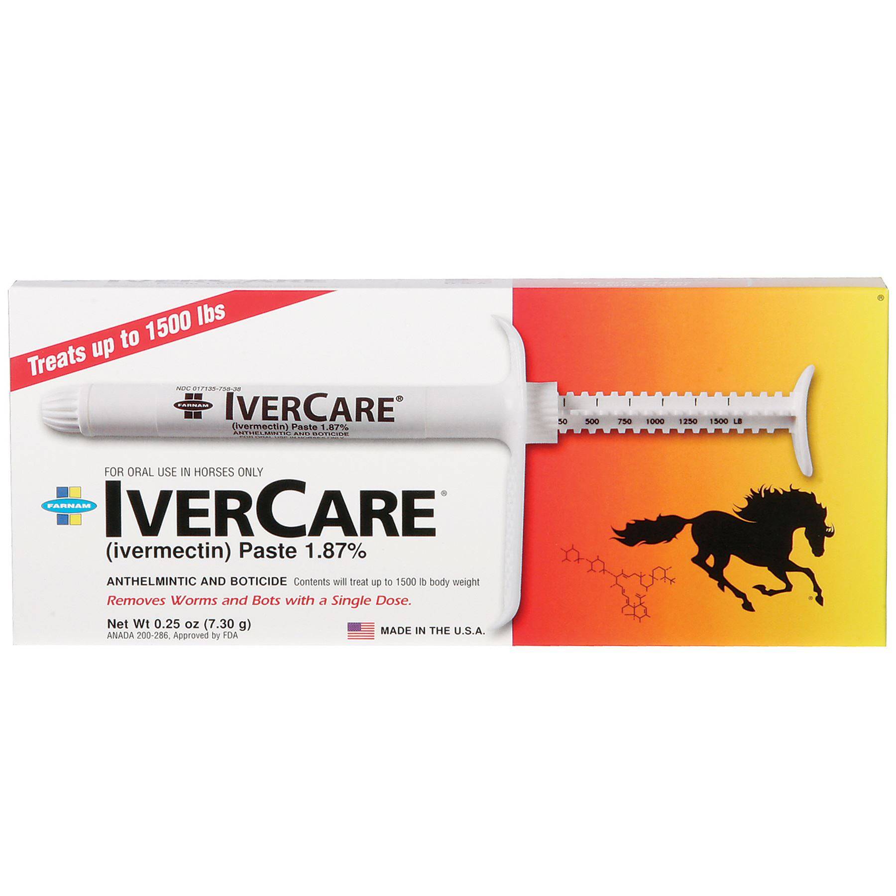 Ivercare Wormer Paste Syringe For Horses