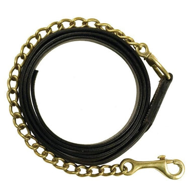 Leather Lead With Chain - Equine Exchange Tack Shop