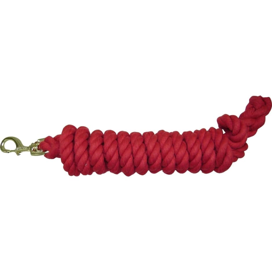 Cotton Rope Lead With Brass Bolt Snap - Equine Exchange Tack Shop