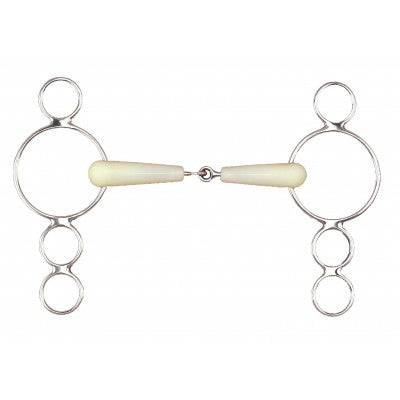 Happy Mouth 3-Ring Jointed Mouth Gag Bit - Equine Exchange Tack Shop
