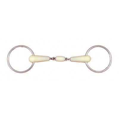 Happy Mouth Double Jointed Loose Ring w/ Roller Mouth Bit - Equine Exchange Tack Shop