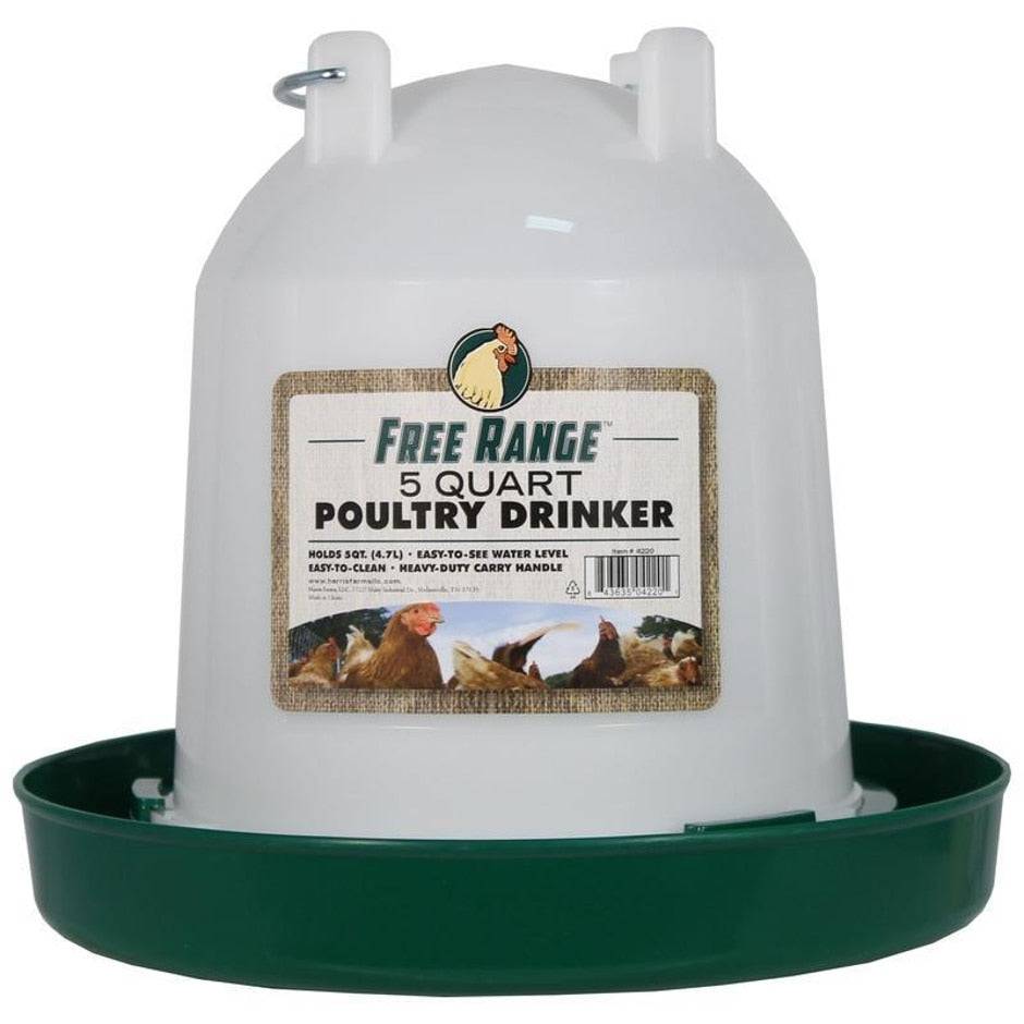 Free Range Plastic Poultry Waterer - Equine Exchange Tack Shop