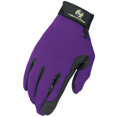 Heritage Performance Glove Purple - Equine Exchange Tack Shop