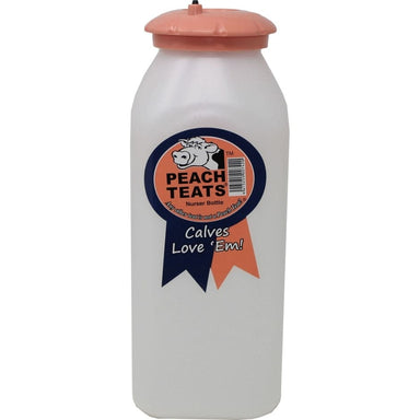Peach Treat Nurser Bottle Complete With Cap - Equine Exchange Tack Shop