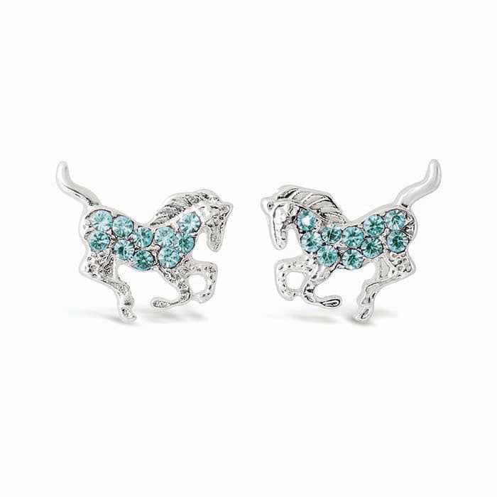 Kelley Accents Kids' Galloping Horse Earrings