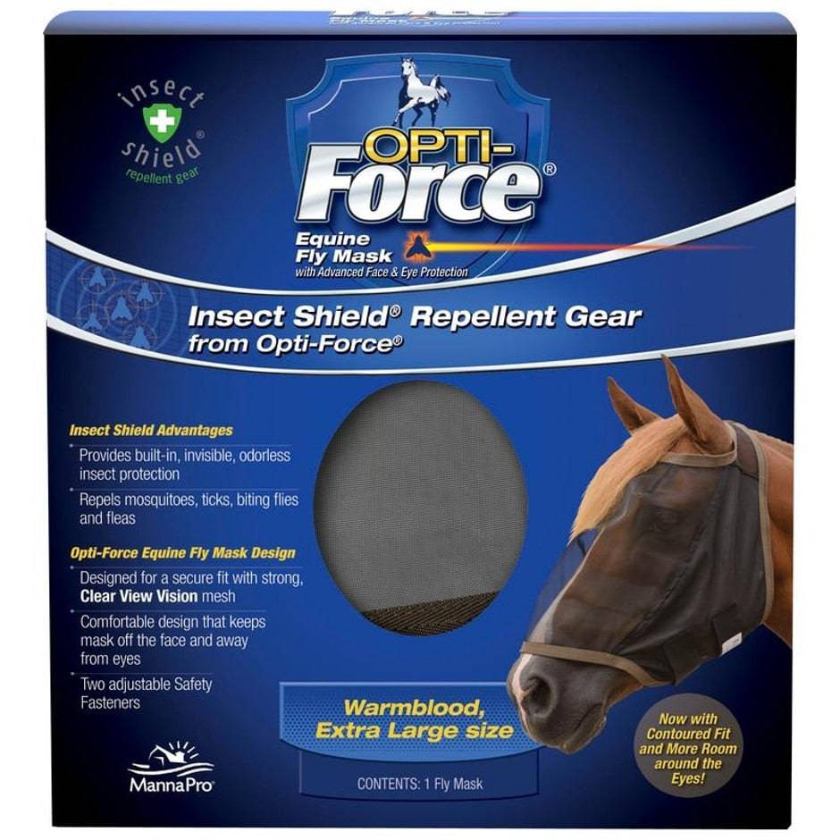 Opti-Force Equine Fly Mask With Insect Shield - Equine Exchange Tack Shop