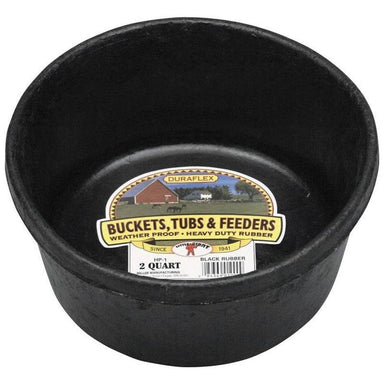 Little Giant Rubber Feed Pan - 2 Quart - Equine Exchange Tack Shop