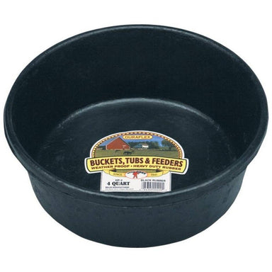 Little Giant Rubber Feed Pan - 4 Quart - Equine Exchange Tack Shop