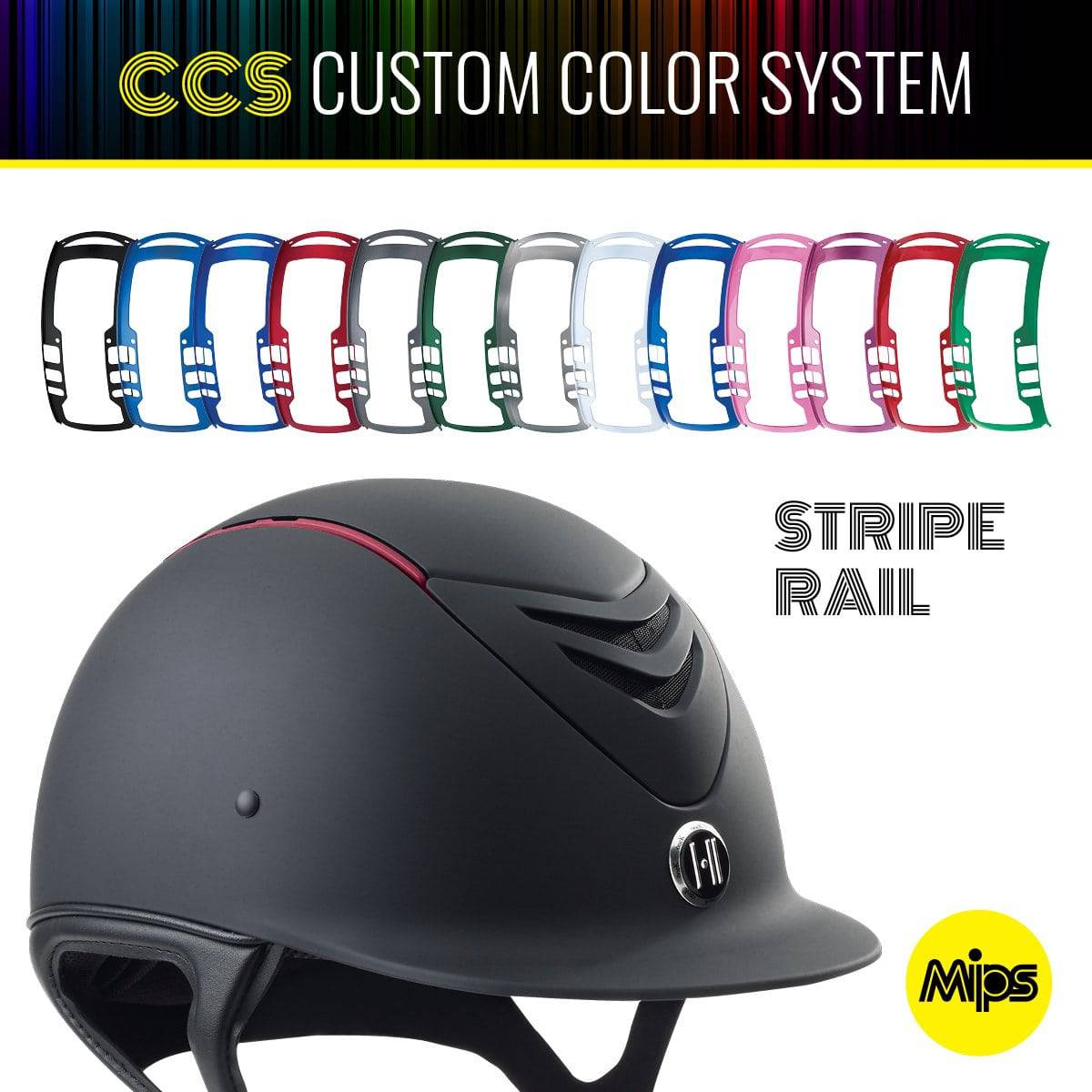 One K MIPS Helmet - CCS Vent Stripe Rail
