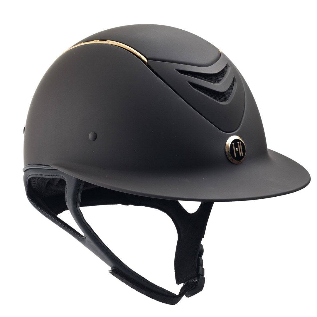 ONE K™ Avance Wide Brim Rose Gold Stripe Helmet - Equine Exchange Tack Shop