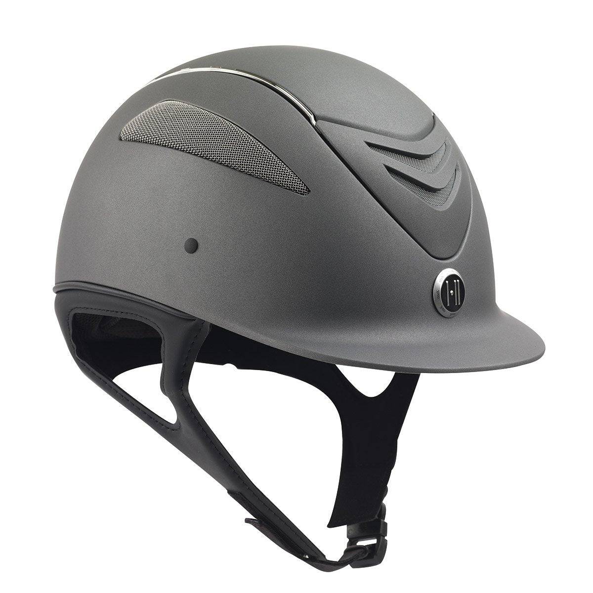 One K Defender Chrome Stripe Helmet - Equine Exchange Tack Shop