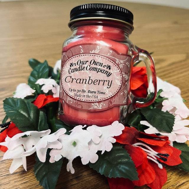 Our Own Candle Co. - 13oz Mason Jar Candle - Cranberry