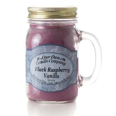 Our Own Candle Company 13oz. Mason Jar Candle- Black Raspberry Vanilla