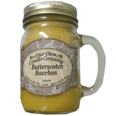 Our Own Candle Company 13oz. Mason Jar Candle- Butterscotch Bourbon - Equine Exchange Tack Shop