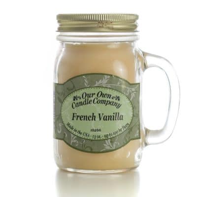 Our Own Candle Company 13oz. Mason jar Candle- French Vanilla
