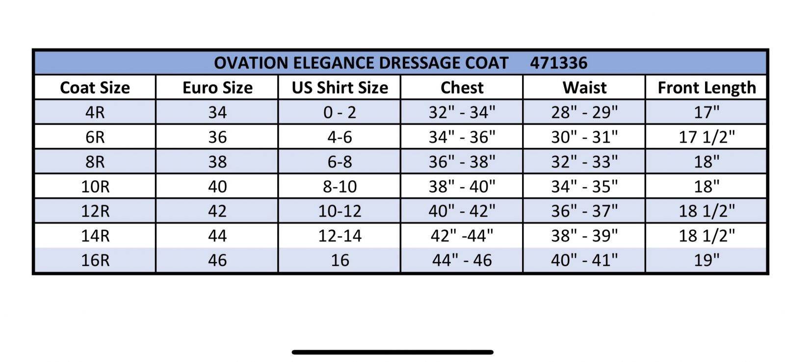 Ovation Elegance Dressage Coat