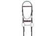 Ovation Elite Fancy Raised Comfort Crown Wide Nose Padded Bridle w/Fancy Raised Laced Reins - Equine Exchange Tack Shop