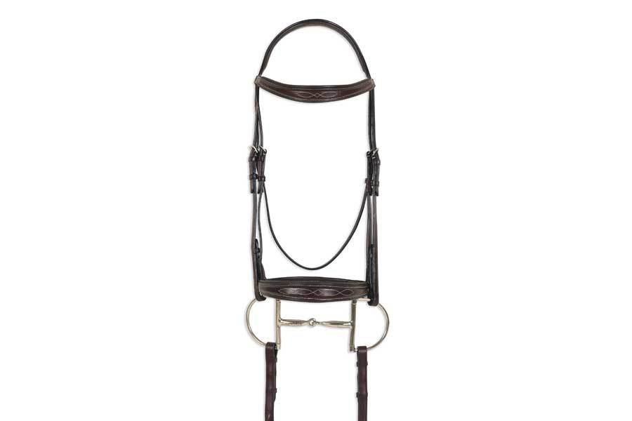 Ovation ATS Square Raised Taper Nose Fancy Stitch Bridle