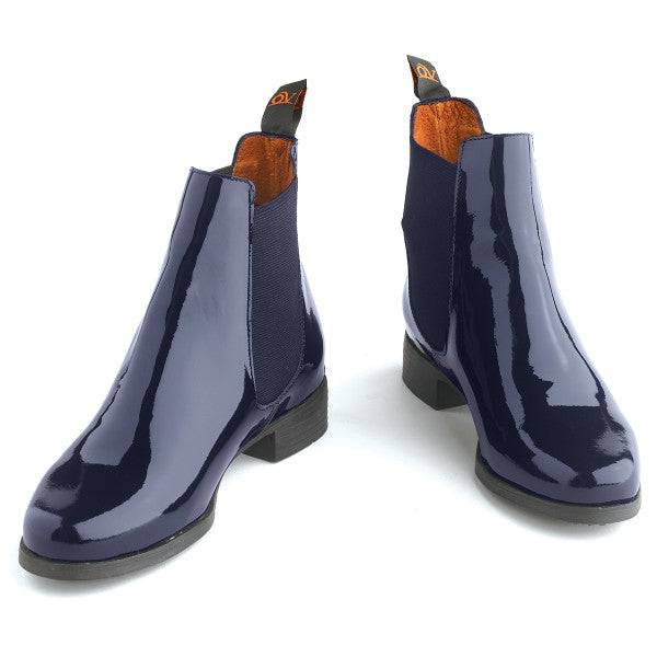 Ovation Finalist Elastic Side Patent Jod Boots - Ladies' - Equine Exchange Tack Shop
