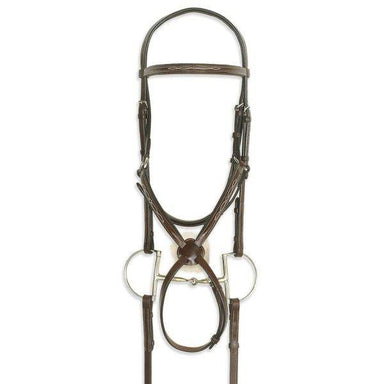 Ovation Classic Collection- Figure 8 Comfort Crown Bridle With Biogrip™ Rubber Reins - Equine Exchange Tack Shop
