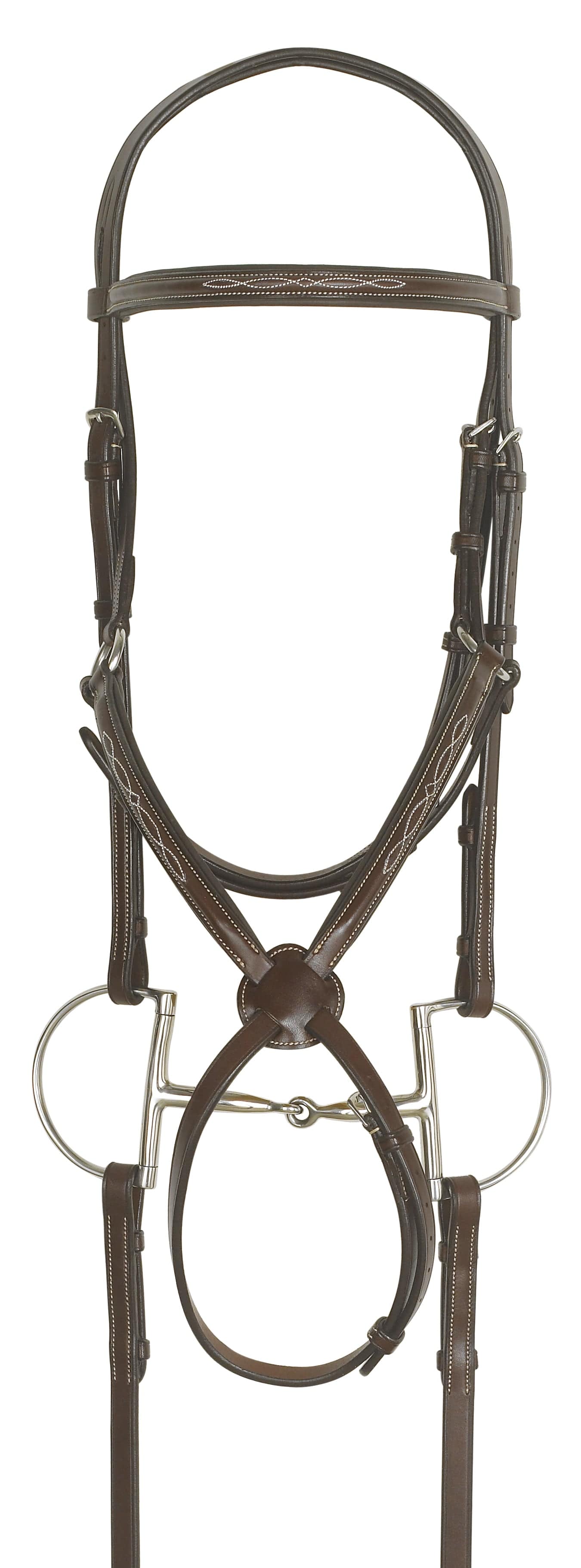 Ovation Elite Collection- Fancy Raised Figure-8 Comfort Crown Padded Bridle