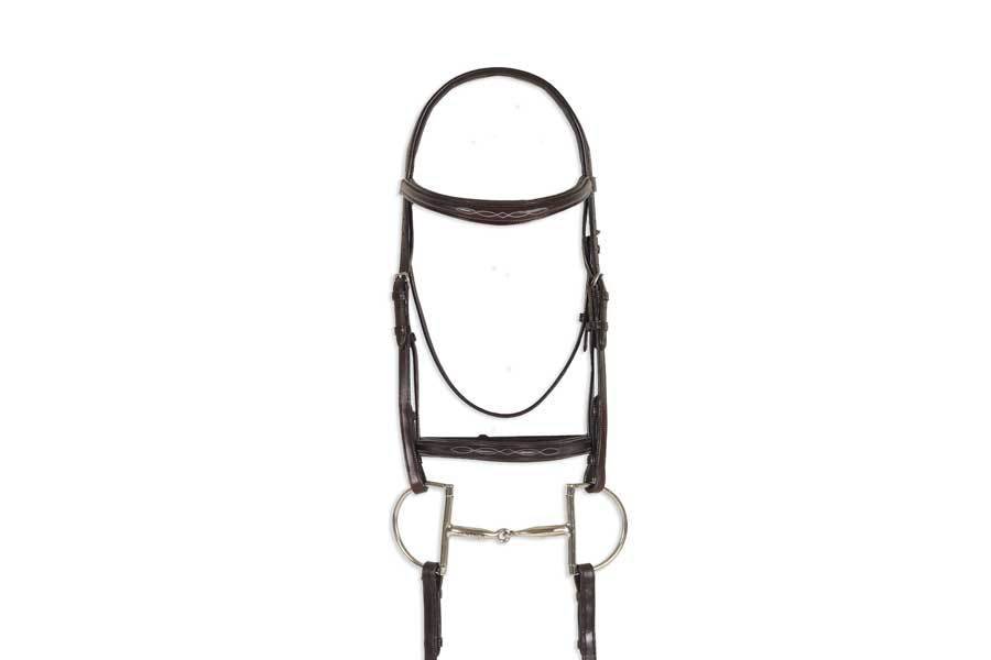 Ovation Breed Fancy Stitched Raised Padded Bridle - Draft Cross - Equine Exchange Tack Shop