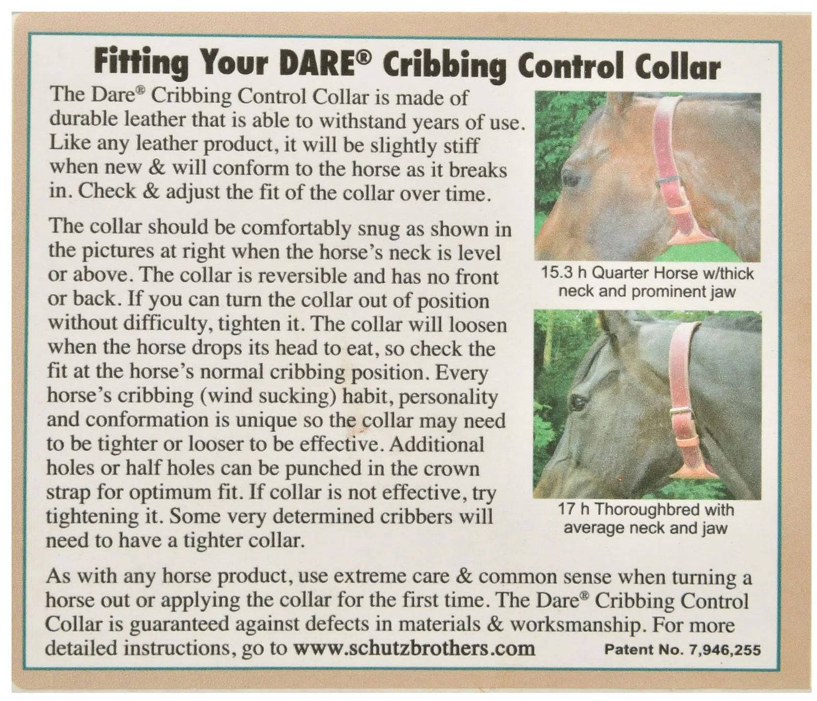 DARE Cribbing Control Collar