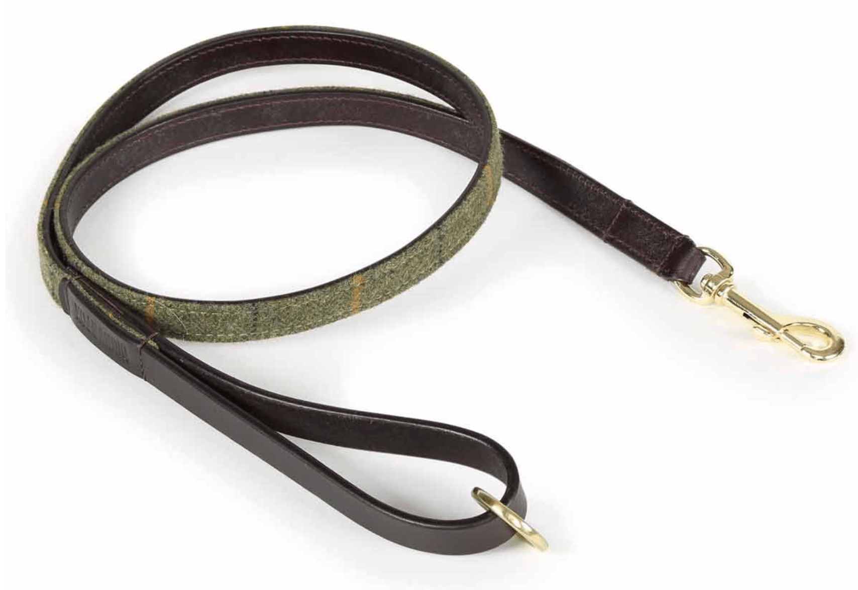 Digby & Fox Tweed Dog Lead - Red/Yellow/Blue Check