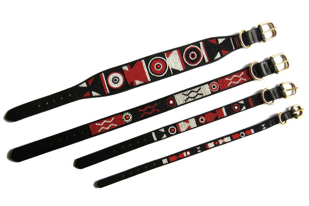 "Maasai Shield" Beaded Dog Collar - Equine Exchange Tack Shop