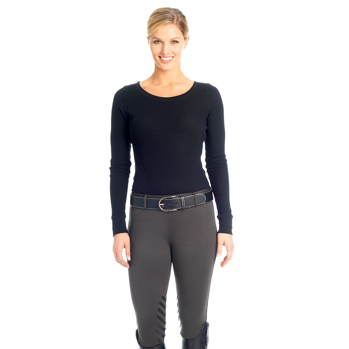 Ovation® Winter Pull On Silicone Knee Patch Breech- Child's - Equine Exchange Tack Shop