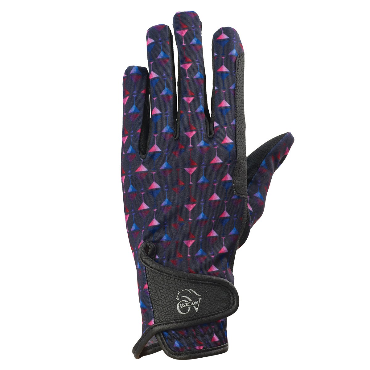 Ovation Ladies Print PerformerZ Gloves - Pr - Equine Exchange Tack Shop