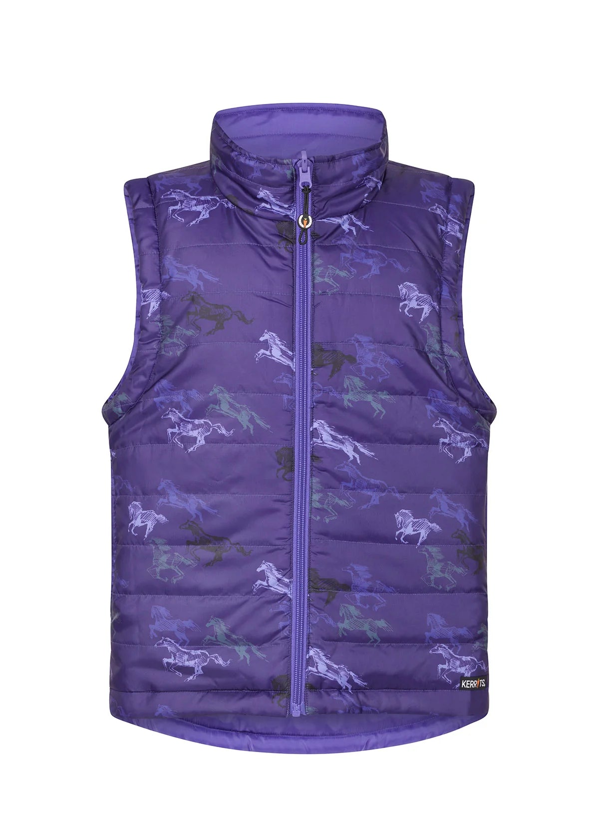 Kerrits Kids Pony Tracks Reversible Quilted Riding Vest - CLEARANCE - Equine Exchange Tack Shop