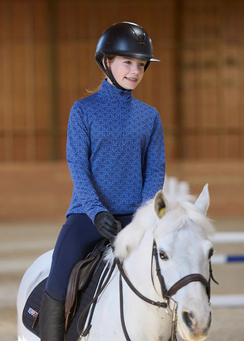 Kids Snaffle Links Fleece Half Zip Top - Equine Exchange Tack Shop