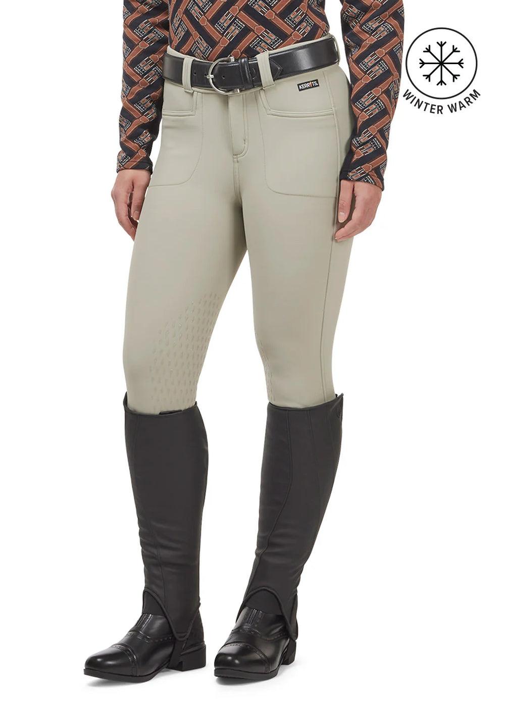 Kerrits 3-Season Tailored Knee Patch Breech - Equine Exchange Tack Shop