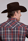 Roper Men's Button Down Plaid Long Sleeve Shirt - Equine Exchange Tack Shop