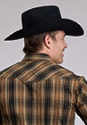 Roper Men's Brown Plaid Long Sleeve Shirt - TALL - Equine Exchange Tack Shop