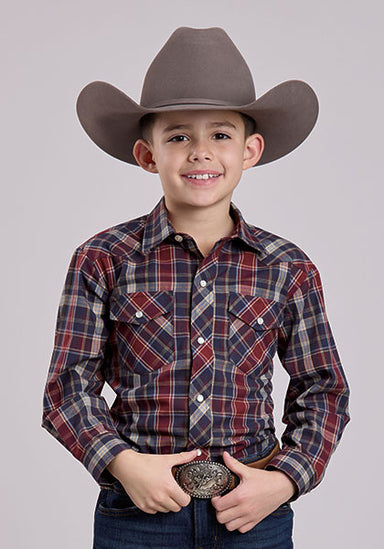 Boys Woven Plaid Shirt - Equine Exchange Tack Shop
