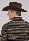 Roper Men's Distressed Aztec Long Sleeve Shirt - Equine Exchange Tack Shop