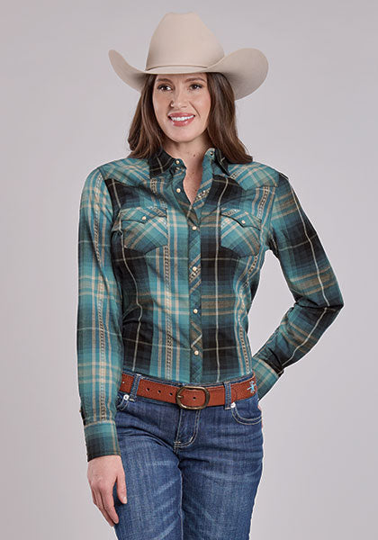 Roper Aztec Dobby Long Sleeve Shirt - Equine Exchange Tack Shop