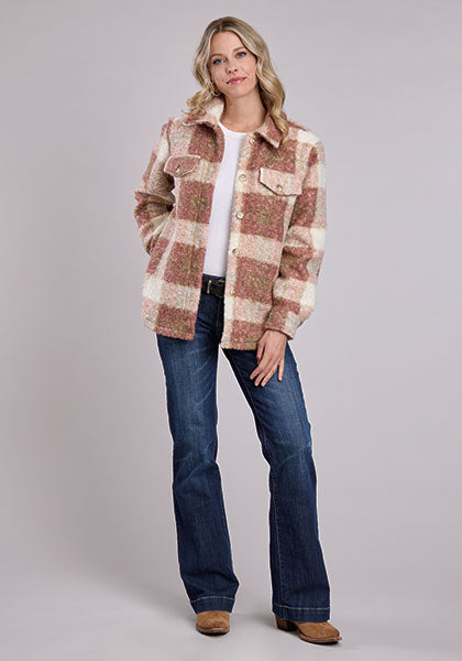 Ladies Oversized Shirt Jacket - Equine Exchange Tack Shop