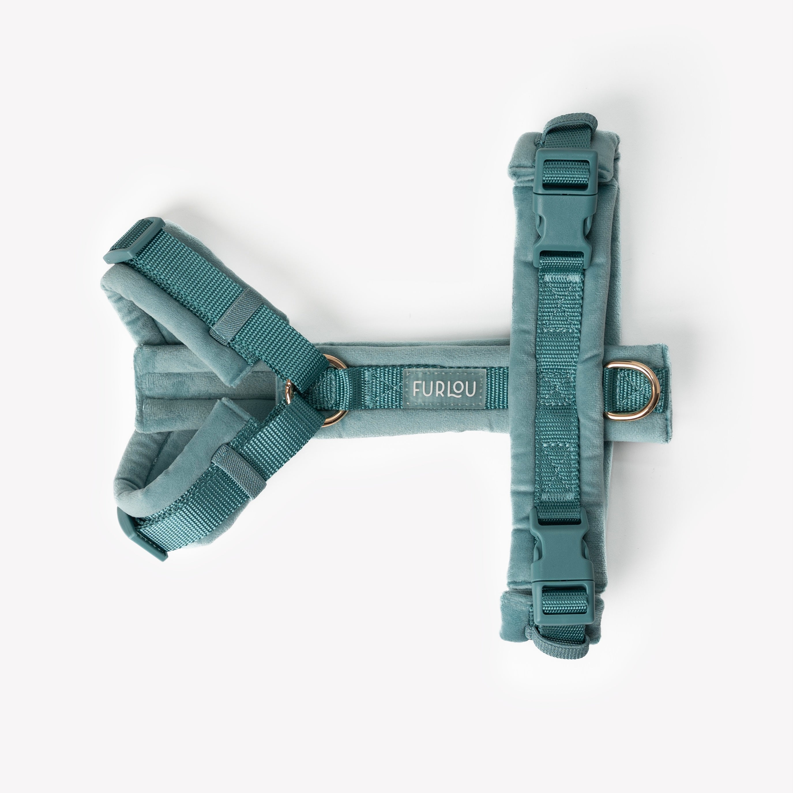 Blue - Velvet Dog Harness - Equine Exchange Tack Shop