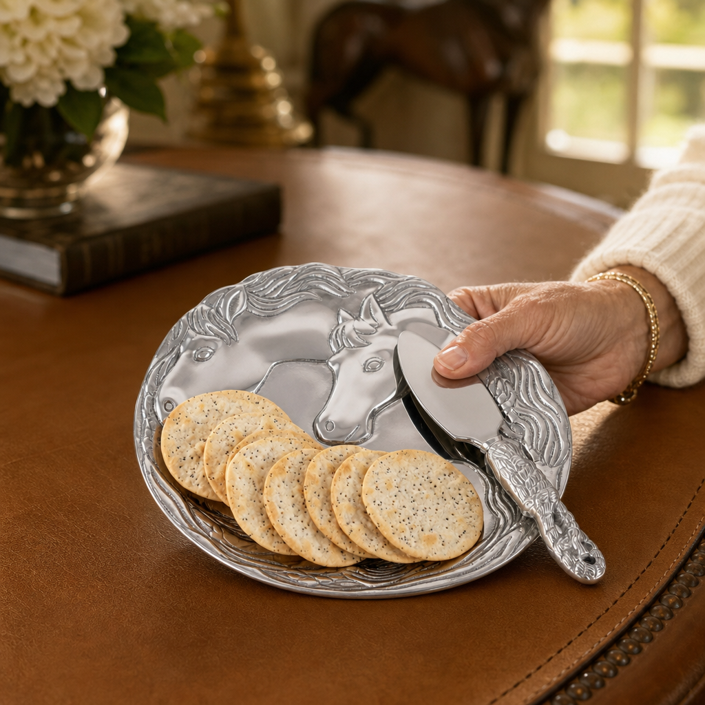 Horse Plate with Server  
